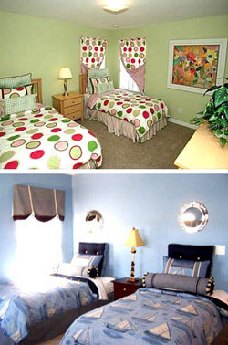 The two twin rooms
