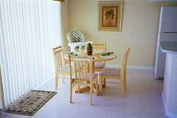 Breakfast table and four chairs
