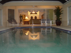 Pool at night