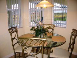 Breakfast Nook looking out onto the pool