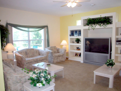 Family Room with 54 inch TV