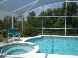 Relax in the jetted in-ground spa