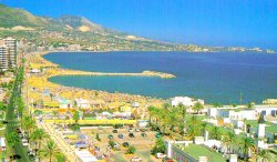 Over view of port and beach.