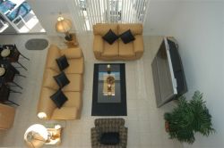 Family Room with 65 inch TV