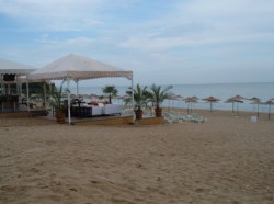 One of the bars on the beach