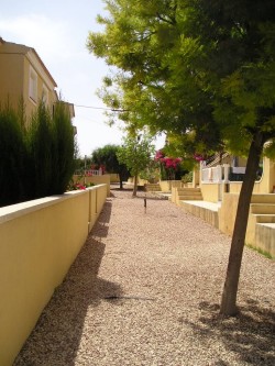 Pathway down to communal pool