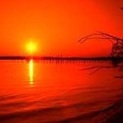 Sunset from nearby beach