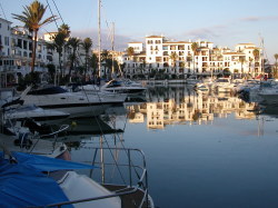 The marina and its bars and restaurants