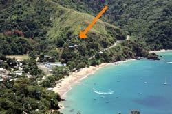 Aerial view of Castara Retreats