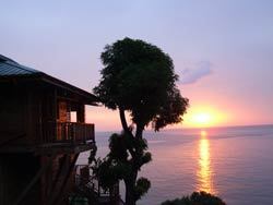 Sunset over the Caribbean