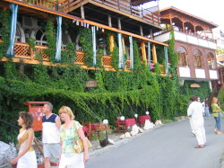 Lots of restaurants in old town Nessebar