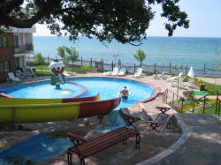 Pool and slides at neighbouring Messambr