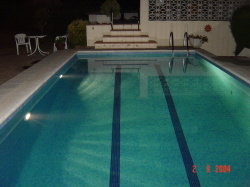 Pool at night