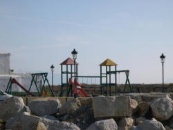 play area on the beach for the  younger