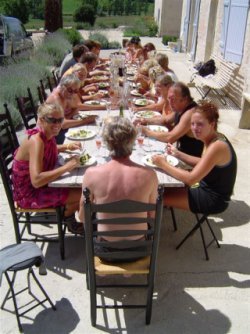 Outside dining
