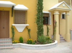 Rear of property