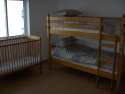 Kids Bedroom with Bunkbed and Cot