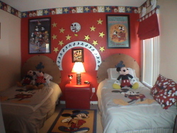 Mickey Mouse bedroom, for our young gues