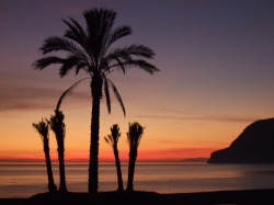 Sunset on La Herradura Beach