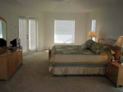 Master bedroom, with bathroom.