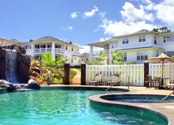Steps away from a stunning pool.