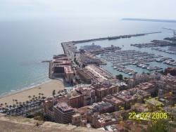 Alicante Marina & Beach from the Castle