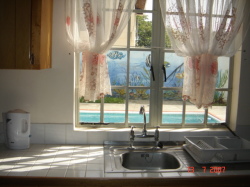 View towards pool Room 4