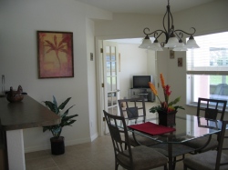 Nook looking towards private family room