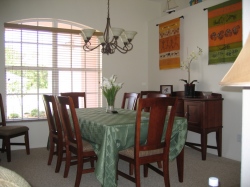 Formal dining for eight.