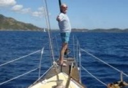 On board our yacht