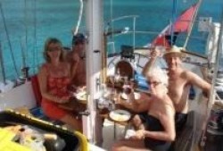 Lunch on our yacht