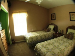 Twin Room over looking the pool deck