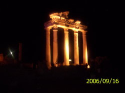 Ancient Ruins at night