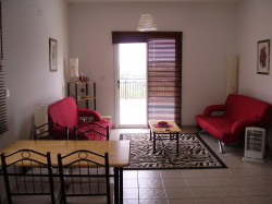 LIVING AREA WITH 2 DOUBLE SOFA BEDS