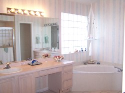 Master bathroom with garden tub & shower