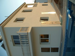 Rear of villa