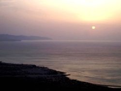 Sunrise over Esmeralda Beach