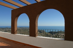 Through the arched window