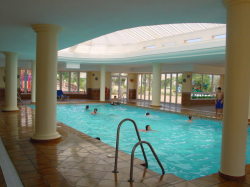 one of the 2 indoor swimming pools