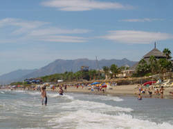 view to the beach