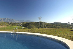 Safe fenced in swimming pool and area