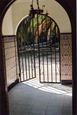 Handsome tiled entrance hall