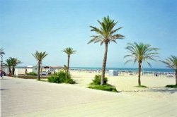 Gandia beach,30 mins. drive from villa