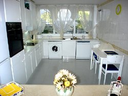 The very large kitchen is fully-fitted