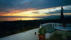 View at sunset