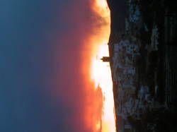 Sunset viewed from the terrace