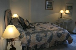 Master bedroom with king size bed and en