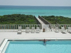 Pool and walkover to beach