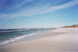 White sandy beaches
