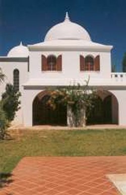 Front of villa